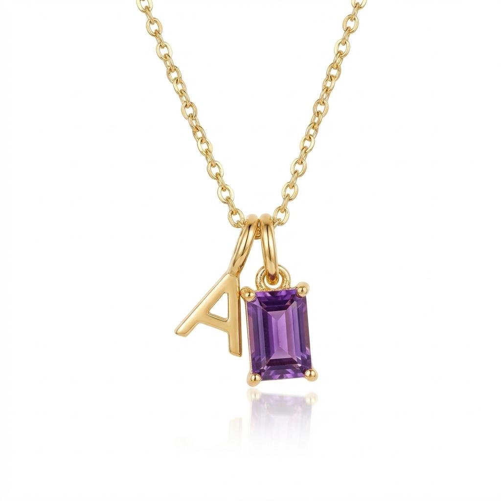 Guide to the Custom Birthstone Necklace for Mom with Kids Initials