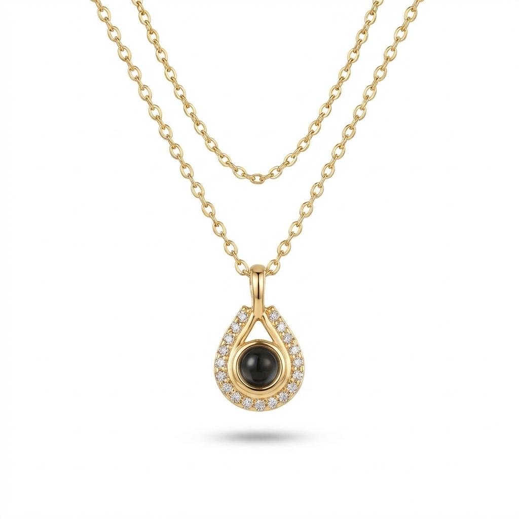 Custom Photo Projection Necklace - Personalized Memorial Gift