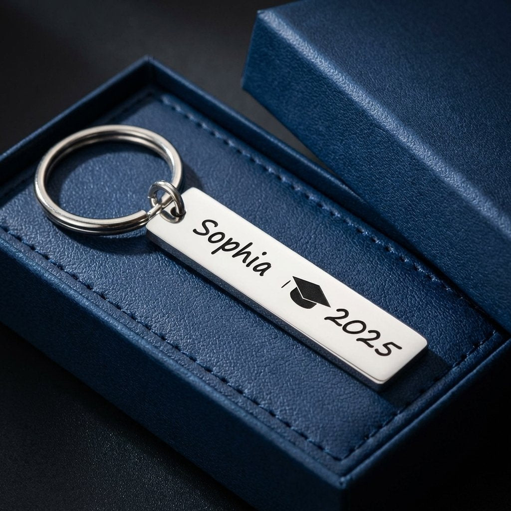 Personalized Class of 2025 Graduation Keychain Gift
