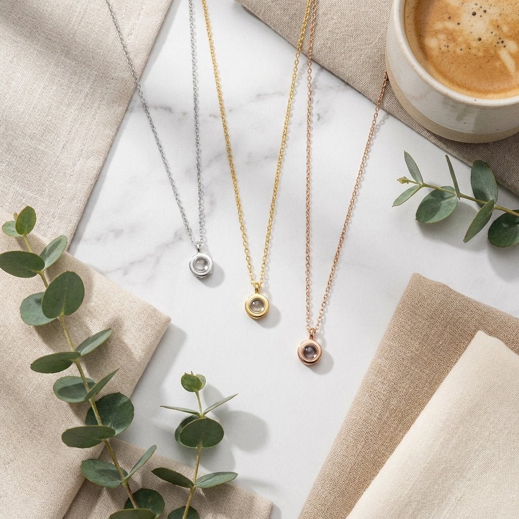 Eternal Moment Photo Projection Necklace | iMade4U