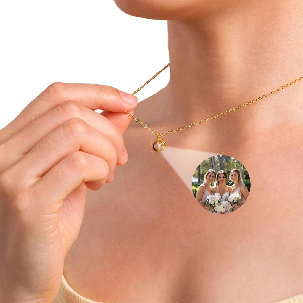 Personalized Photo Projection Necklace - Eternal Memory Pendant