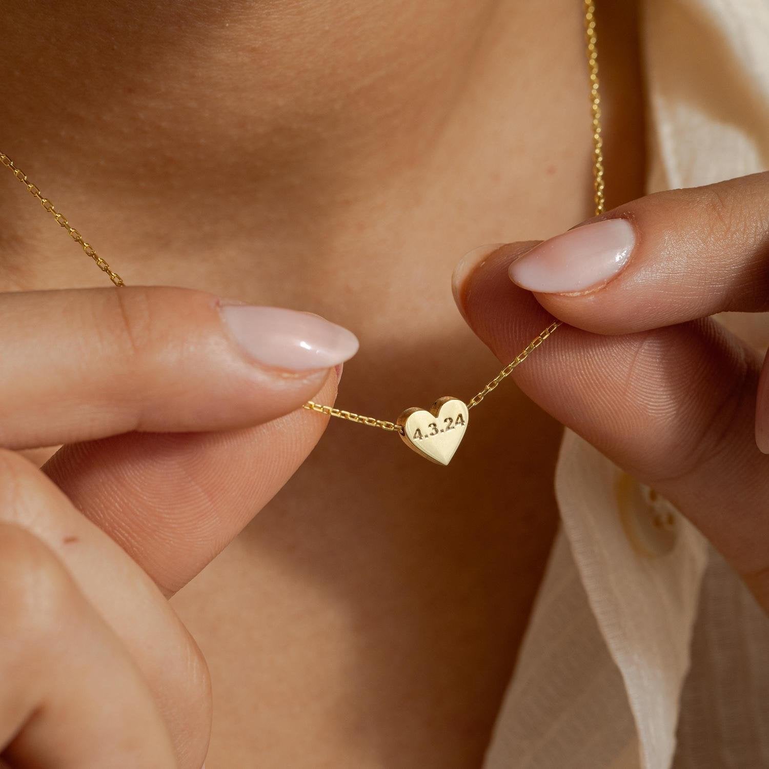 Timeless Personalized Heart Necklace