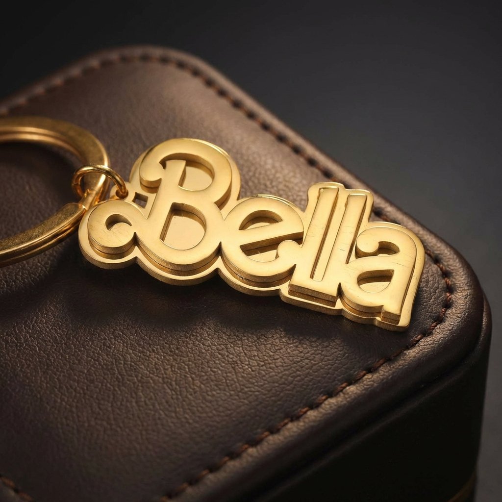 Signature Script Personalized Name Keychain