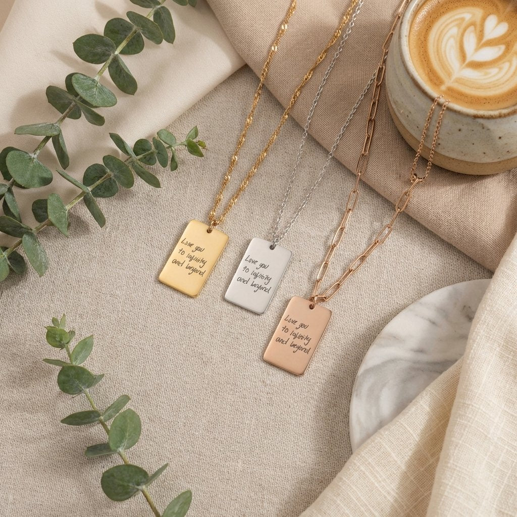 Personalized Handwriting Necklace | Custom Memorial Jewelry