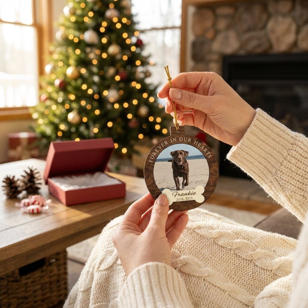 Personalized Dog Memorial Photo Ornament | iMade4U