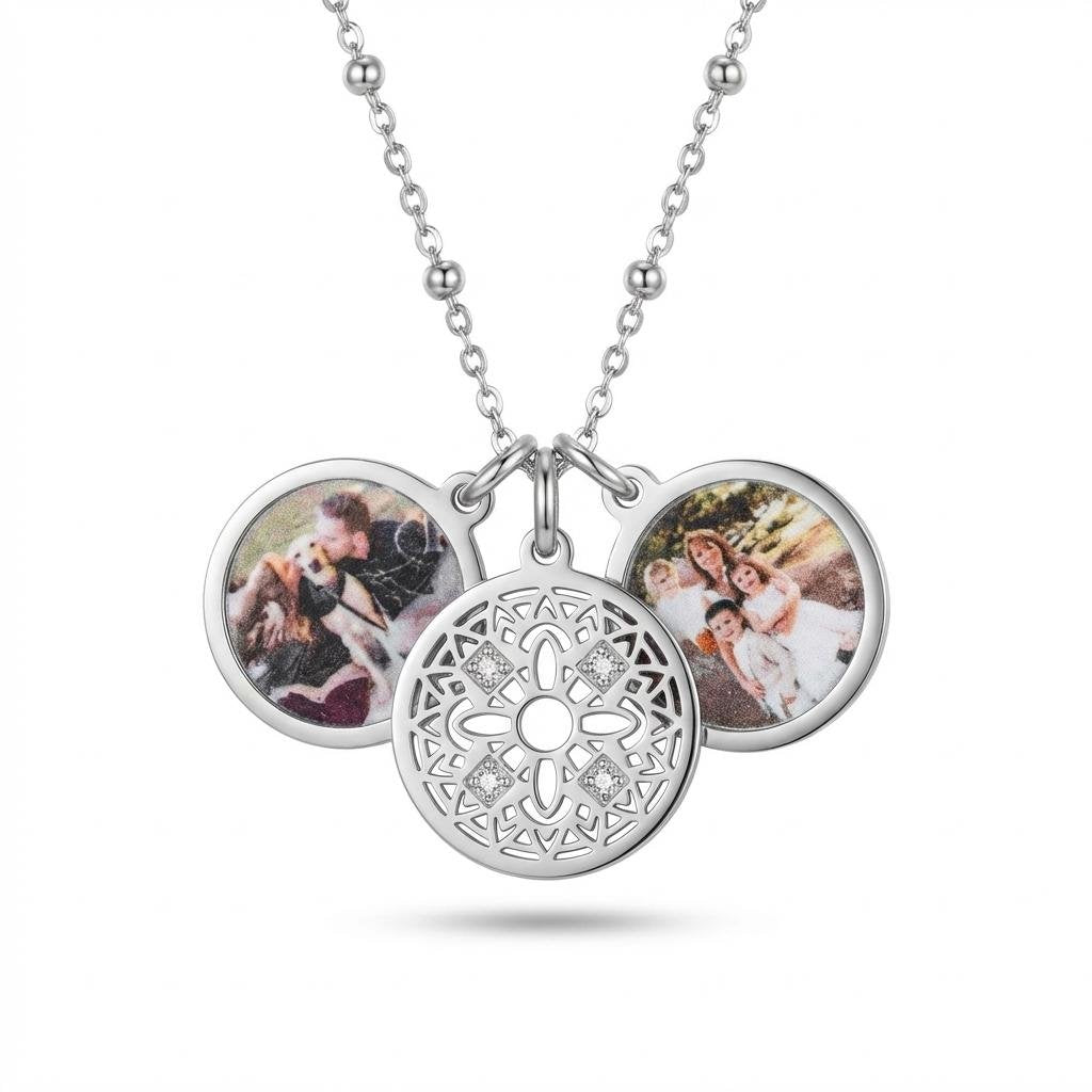 Personalized Filigree Photo Locket Necklace - iMade4U