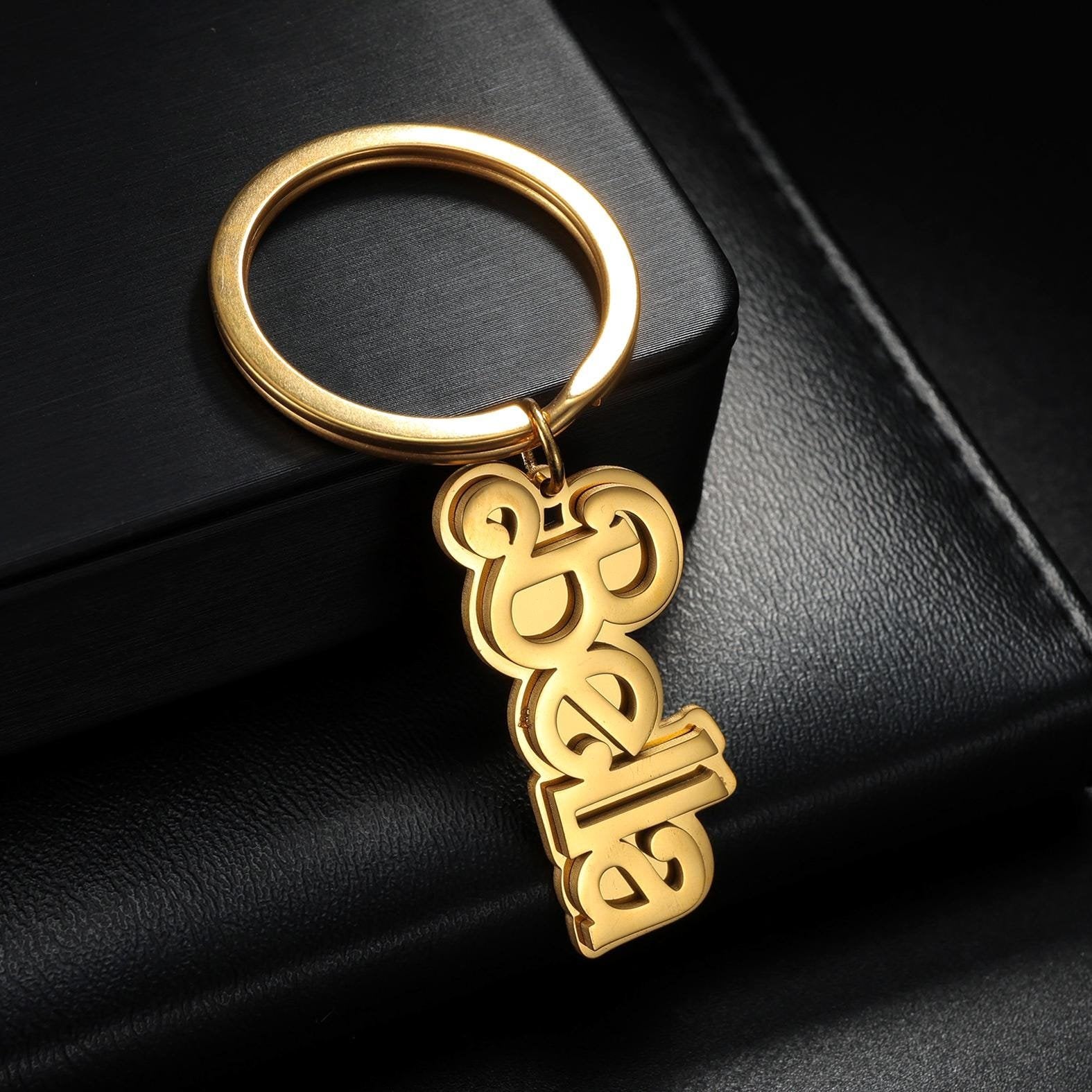 Signature Script Personalized Name Keychain