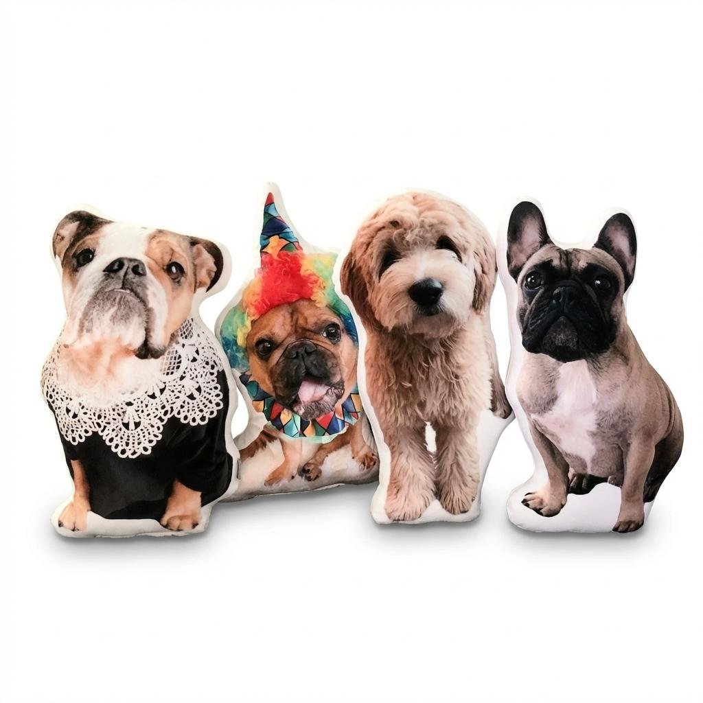 Custom Pet Photo Shaped Pillow - Personalized Dog & Cat Gift