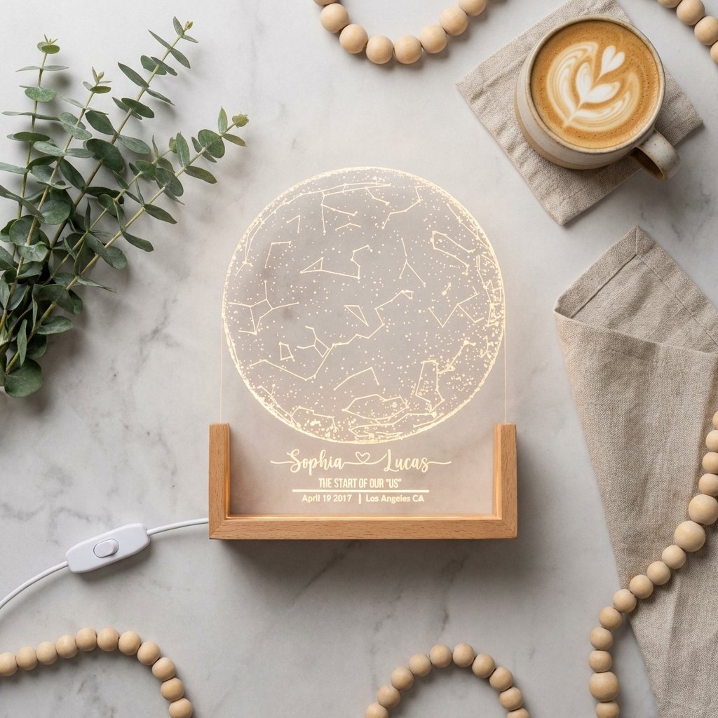 Personalized Star Map LED Lamp | Custom Constellation Gift