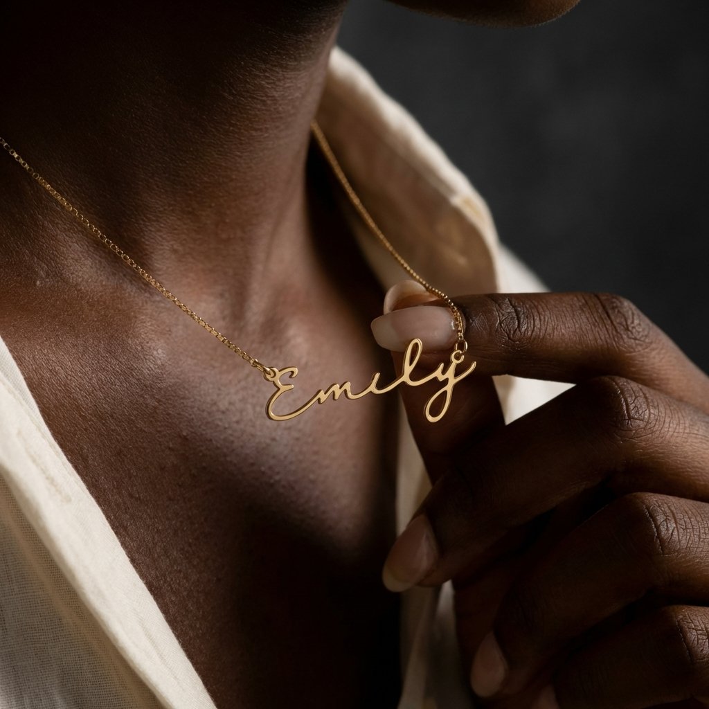 14K Gold Personalized Name Necklace | Dainty Script Jewelry