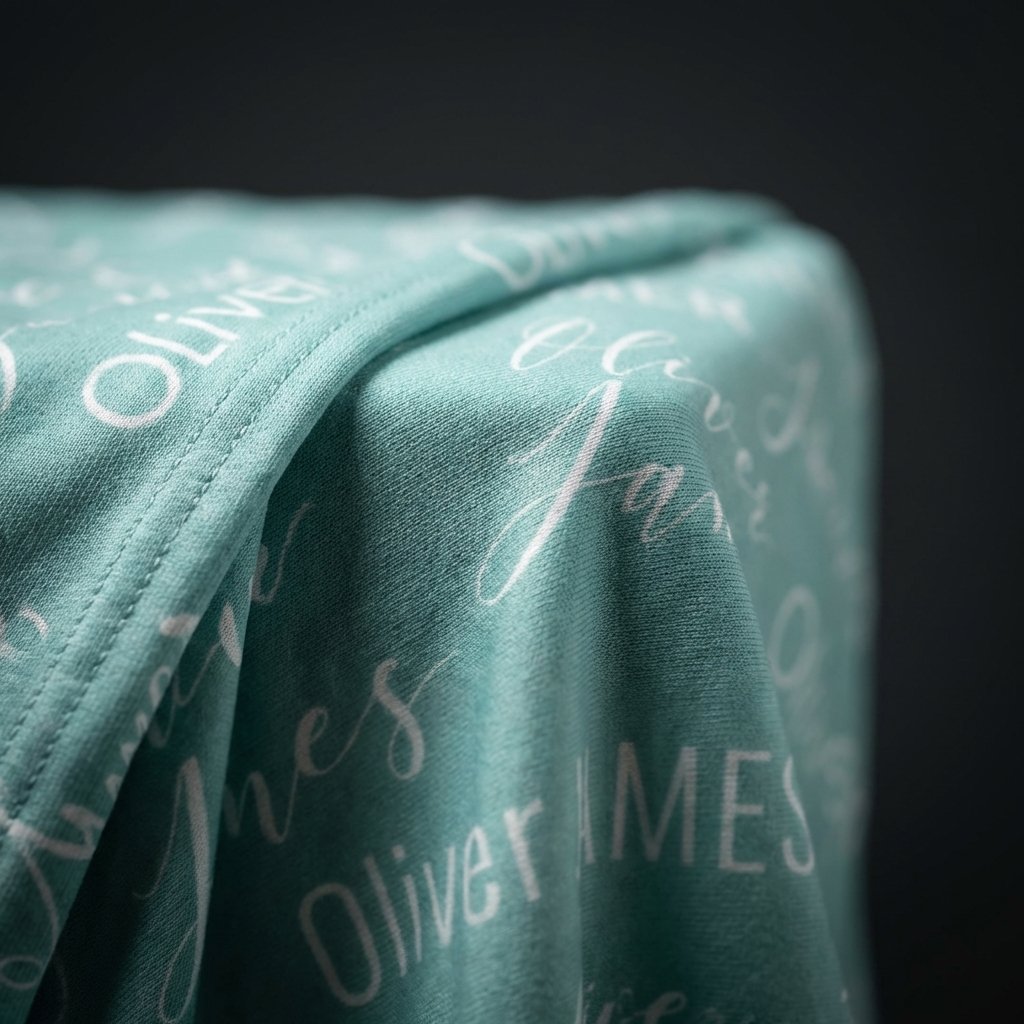 Personalized Baby Name Swaddle & Newborn Announcement Blanket