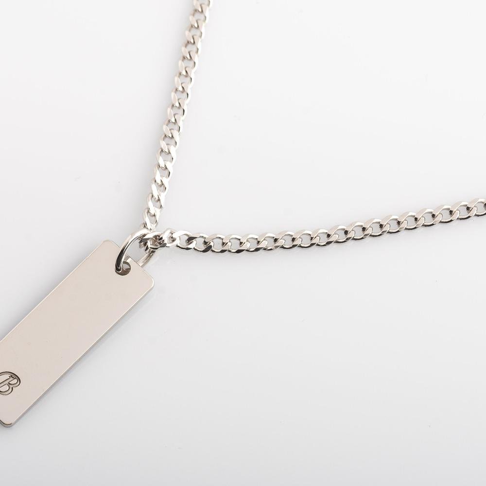 Signature Personalized Men's Bar Necklace