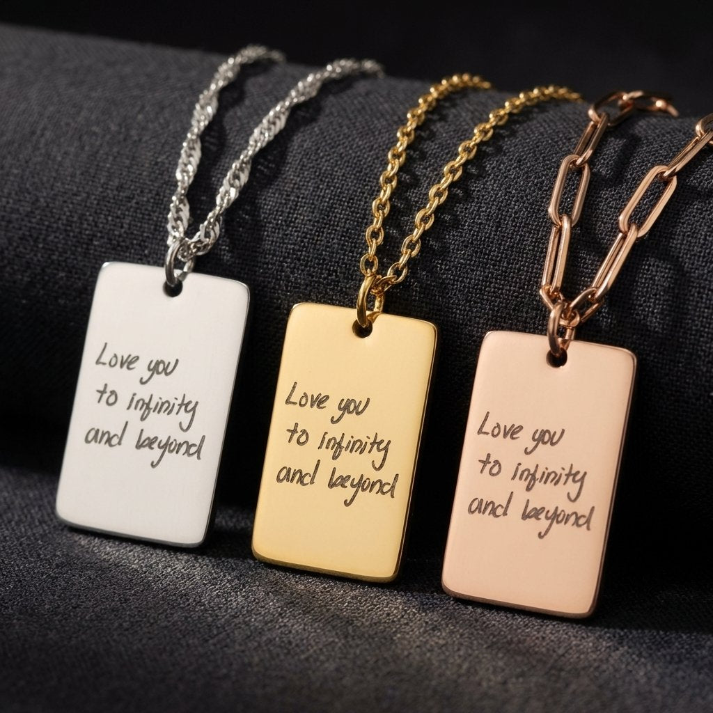 Personalized Handwriting Necklace | Custom Memorial Jewelry