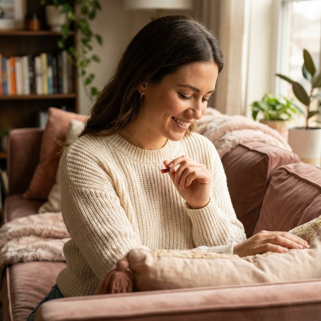 Custom Birthstone Baguette Necklace with Secret Engraving