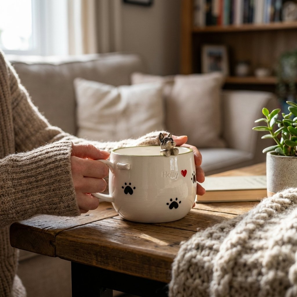 Custom 3D Pet Mug | Personalized Hand-Sculpted Ceramic Cup