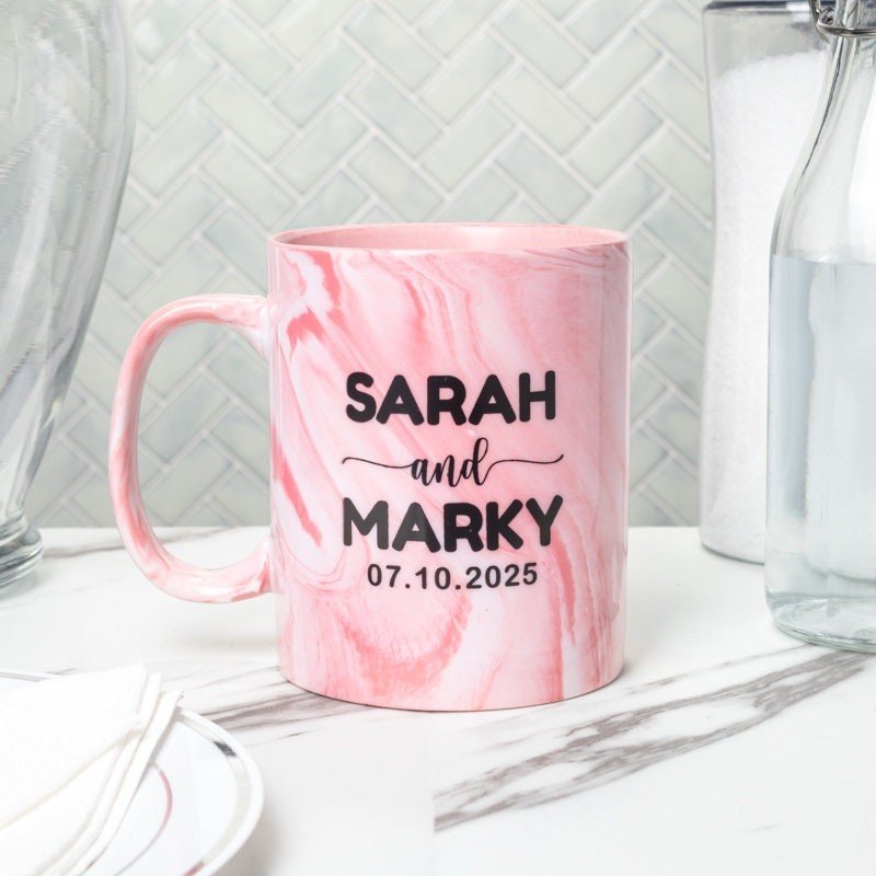 Artisan Personalized Marble Mug