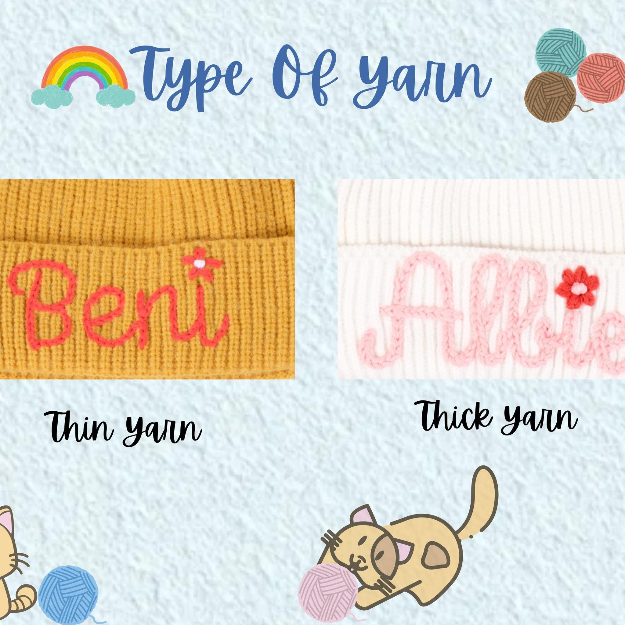 Artisanal Personalized Baby Beanie Crochet Hat