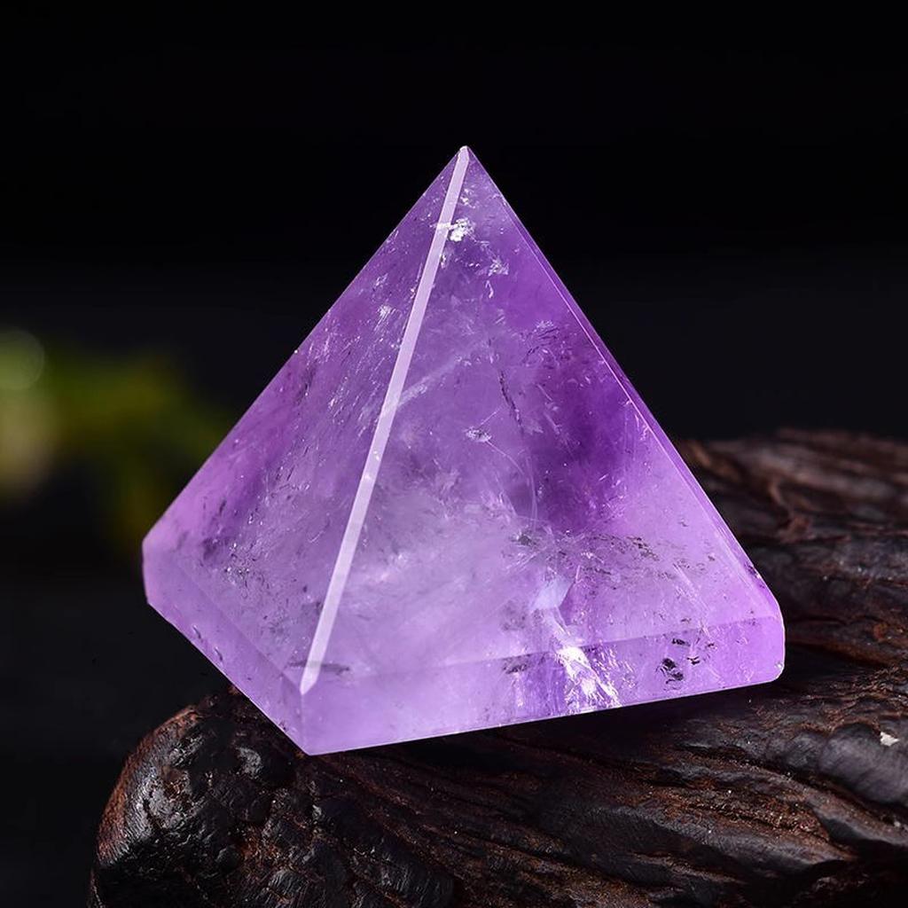Polished Amethyst Crystal Pyramid