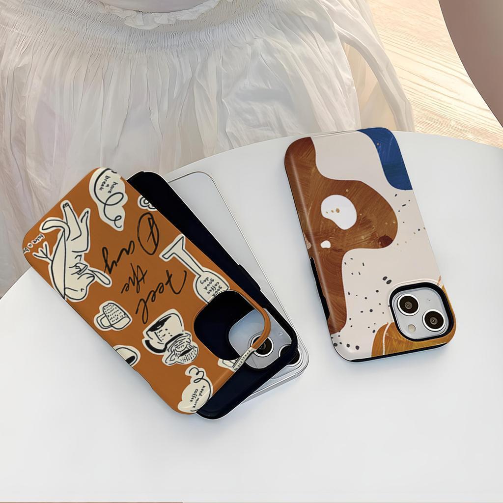 Stylish Phone Cases Artistic Doodle Abstract Prints
