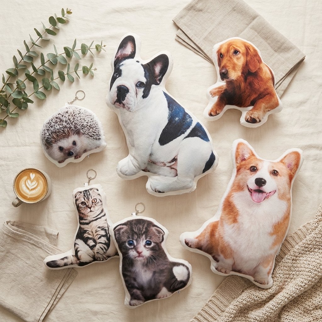 Custom Pet Photo Pillow | Personalized Shaped Dog & Cat Gift