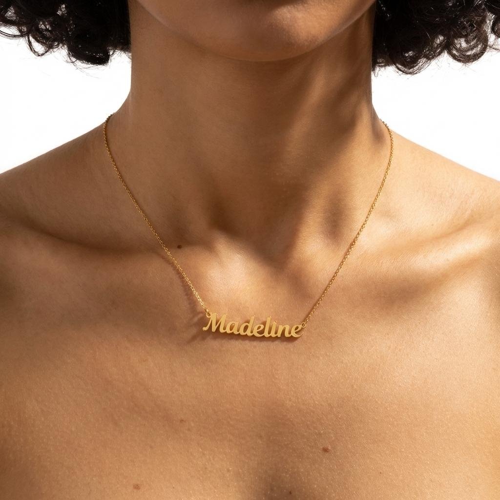Dainty Personalized Name Necklace - 18K Gold Plated Gift