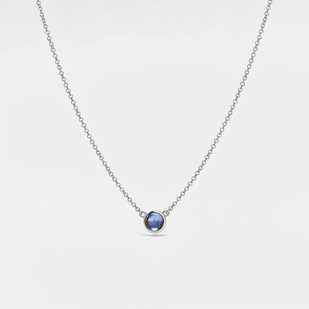 Personalized Photo Projection Necklace • Sterling Silver