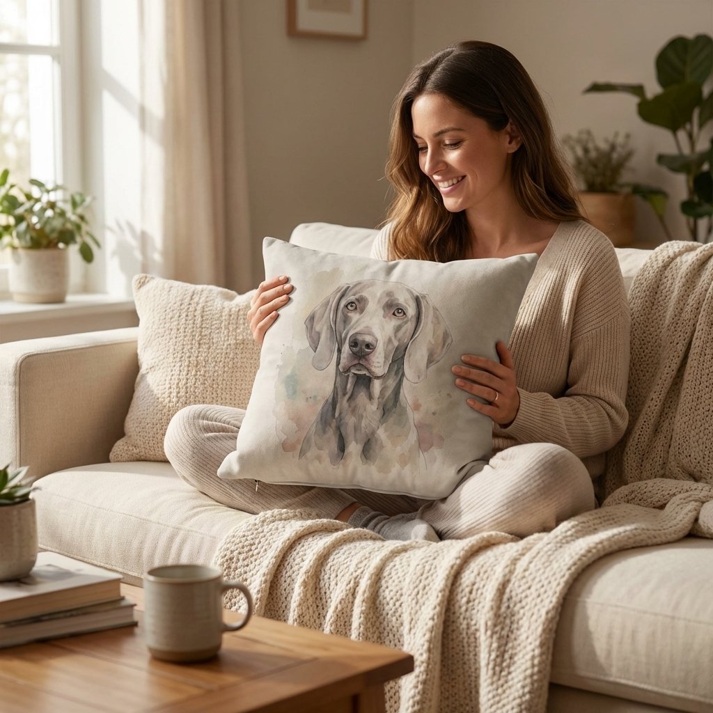 Custom Pet Portrait Pillow | Personalized Dog & Cat Gift