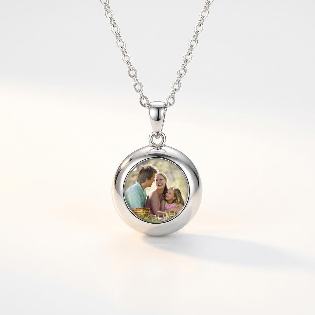 Custom Photo Projection Necklace - Personalized Memorial Gift