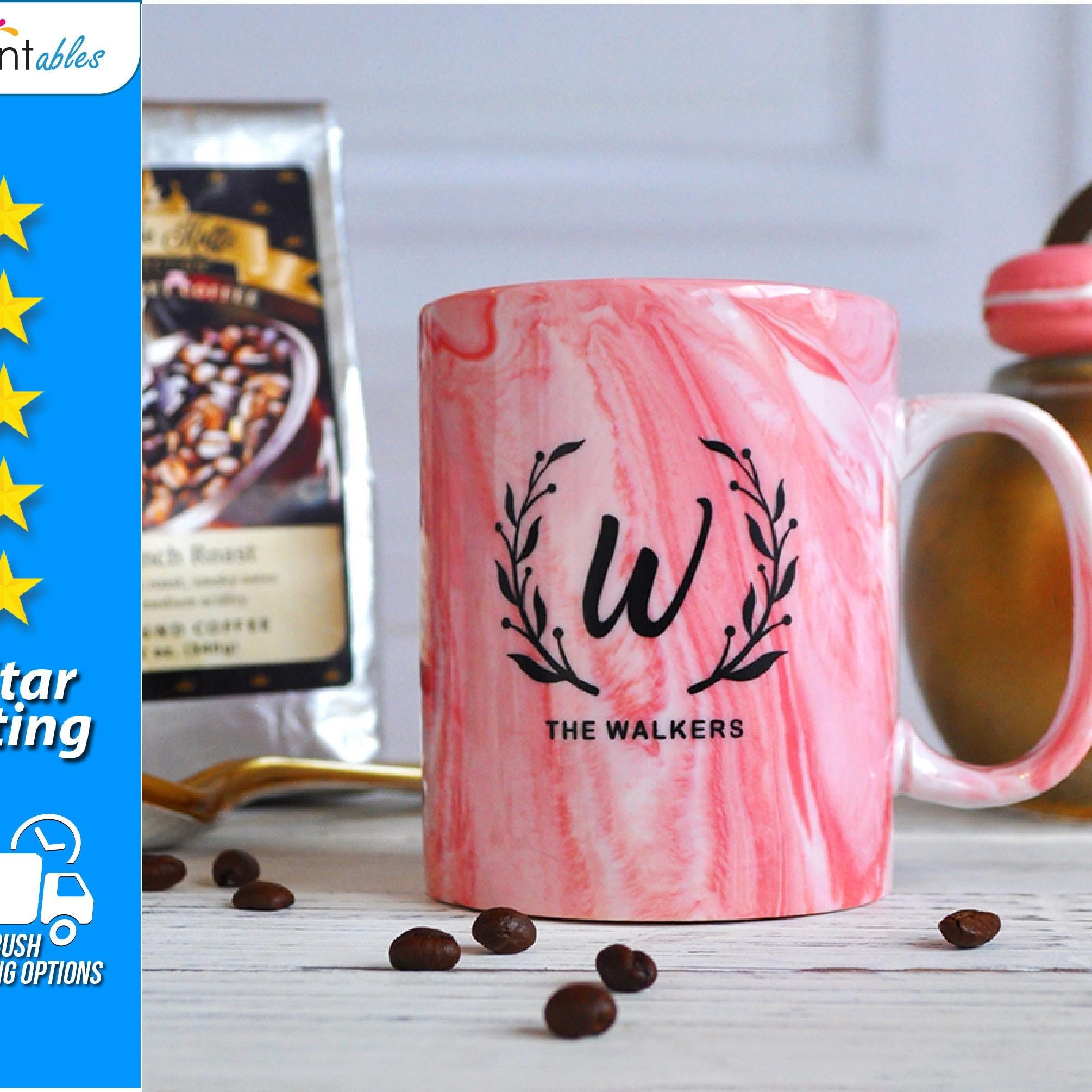 Artisan Personalized Marble Mug