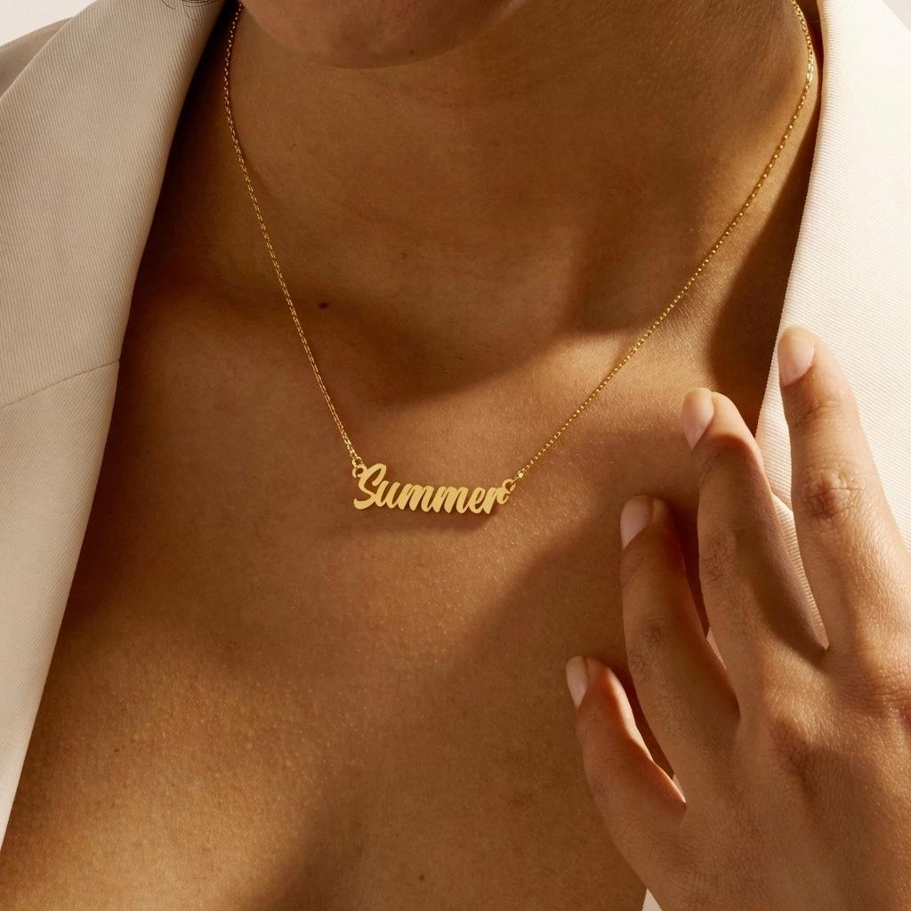Personalized 18K Gold Plated Custom Name Necklace