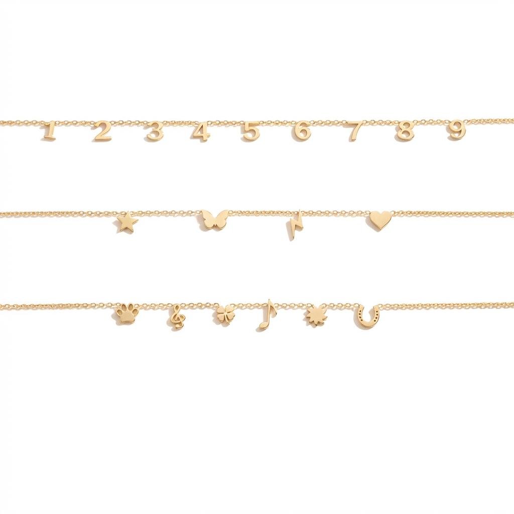 Sideways Initial Necklace - Personalized Gold Letter Jewelry