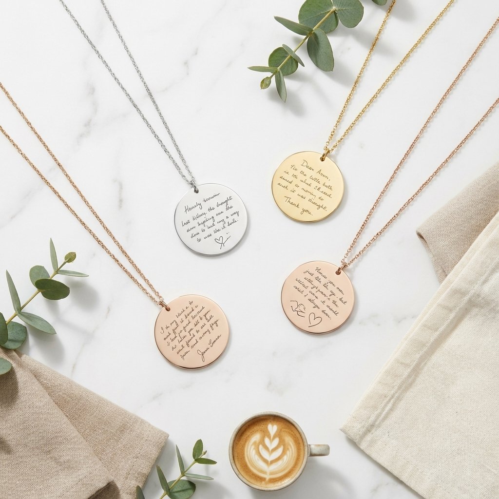 Custom Handwriting Necklace - Personalized Signature Jewelry