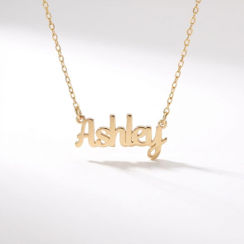 Personalized Gold Name Necklace - Dainty Script Jewelry