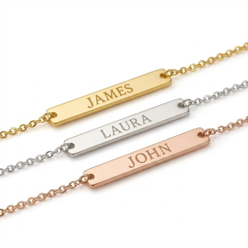 Personalized Initial Necklace - Solid 925 Sterling Silver