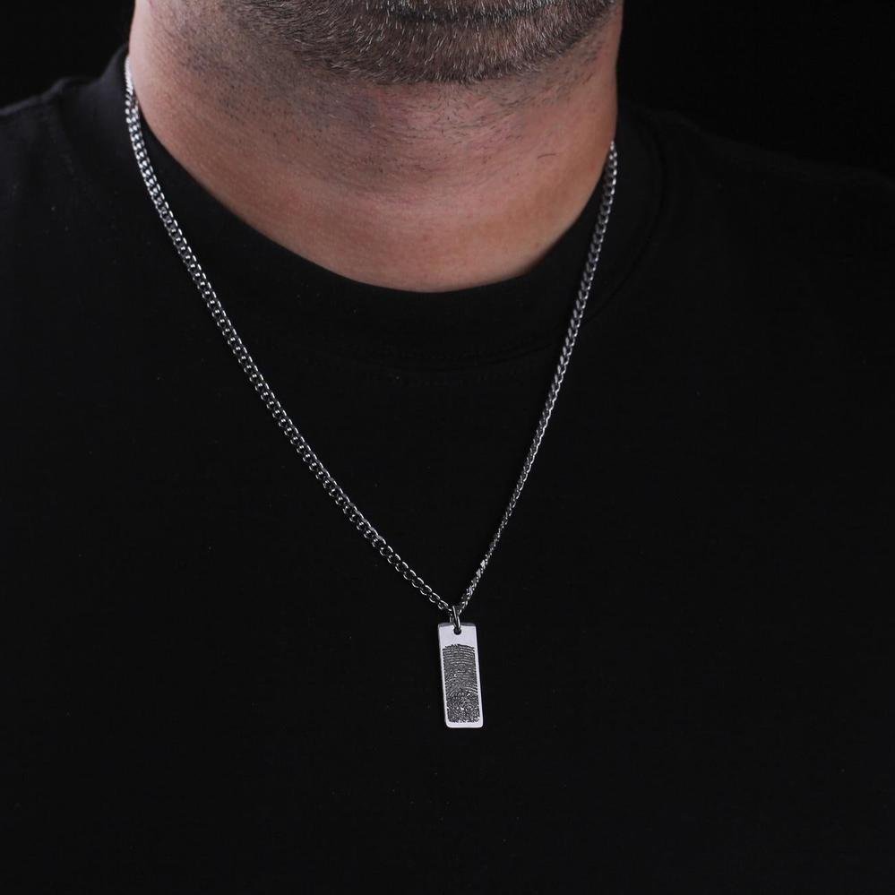 Signature Personalized Men's Bar Necklace