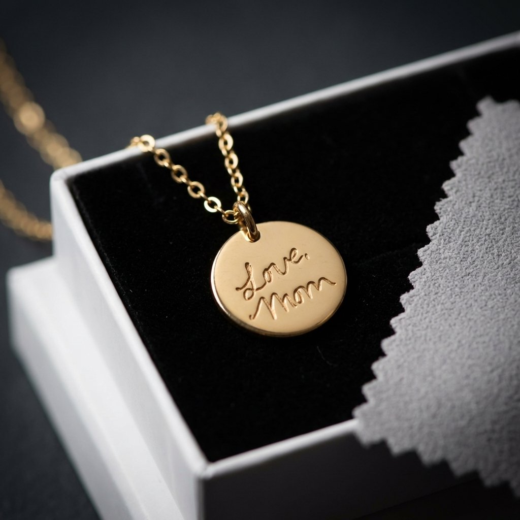 Personalized Handwritten Signature Necklace 14K Gold Fill
