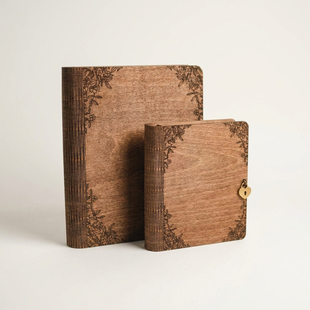 Personalized Wooden Keepsake Memory Box for Couples