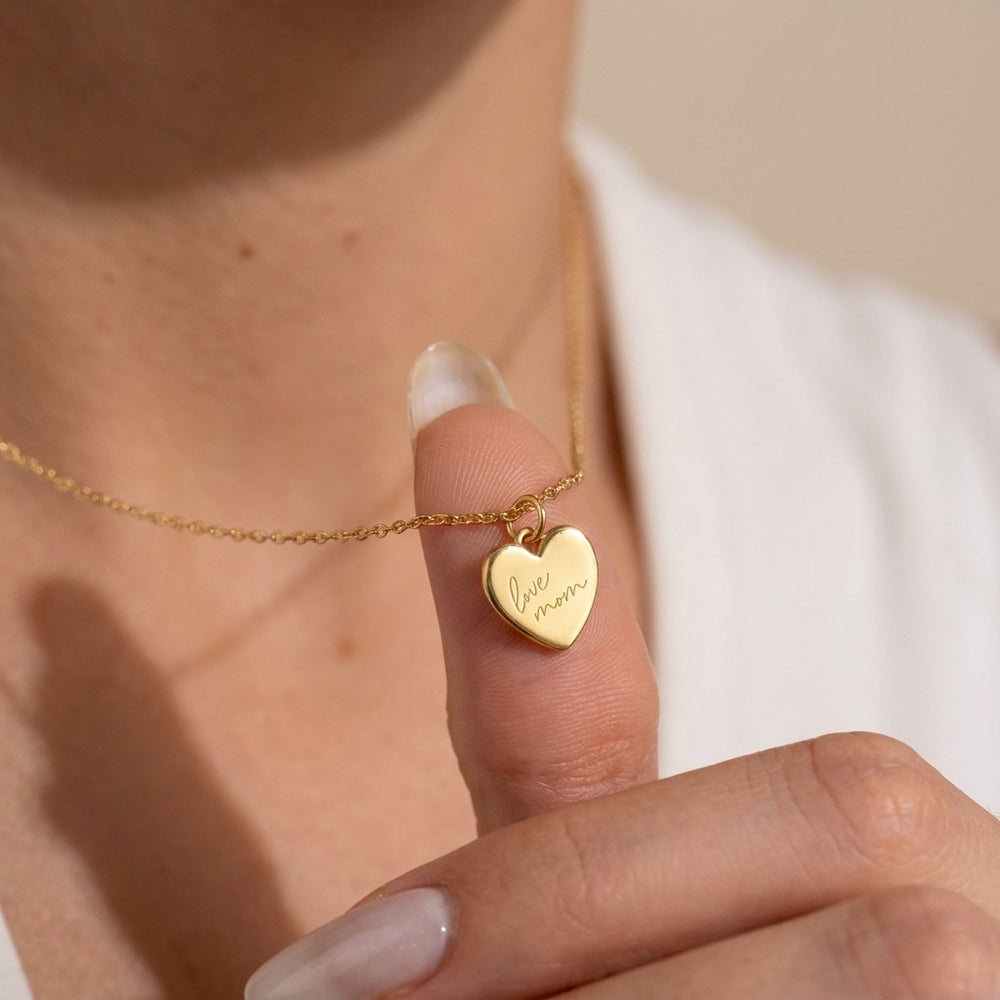 Actual Handwriting Heart Necklace, Custom Signature Letter Necklace, Handwriting Memorial Necklace, Jewelry for Her, Christams Gifts for Mom specs