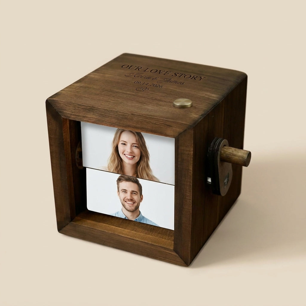 Custom Photo Flipbook Animation Box with Keepsake Light