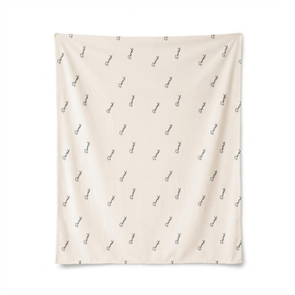 Soft Personalized Wildflower Baby Blanket
