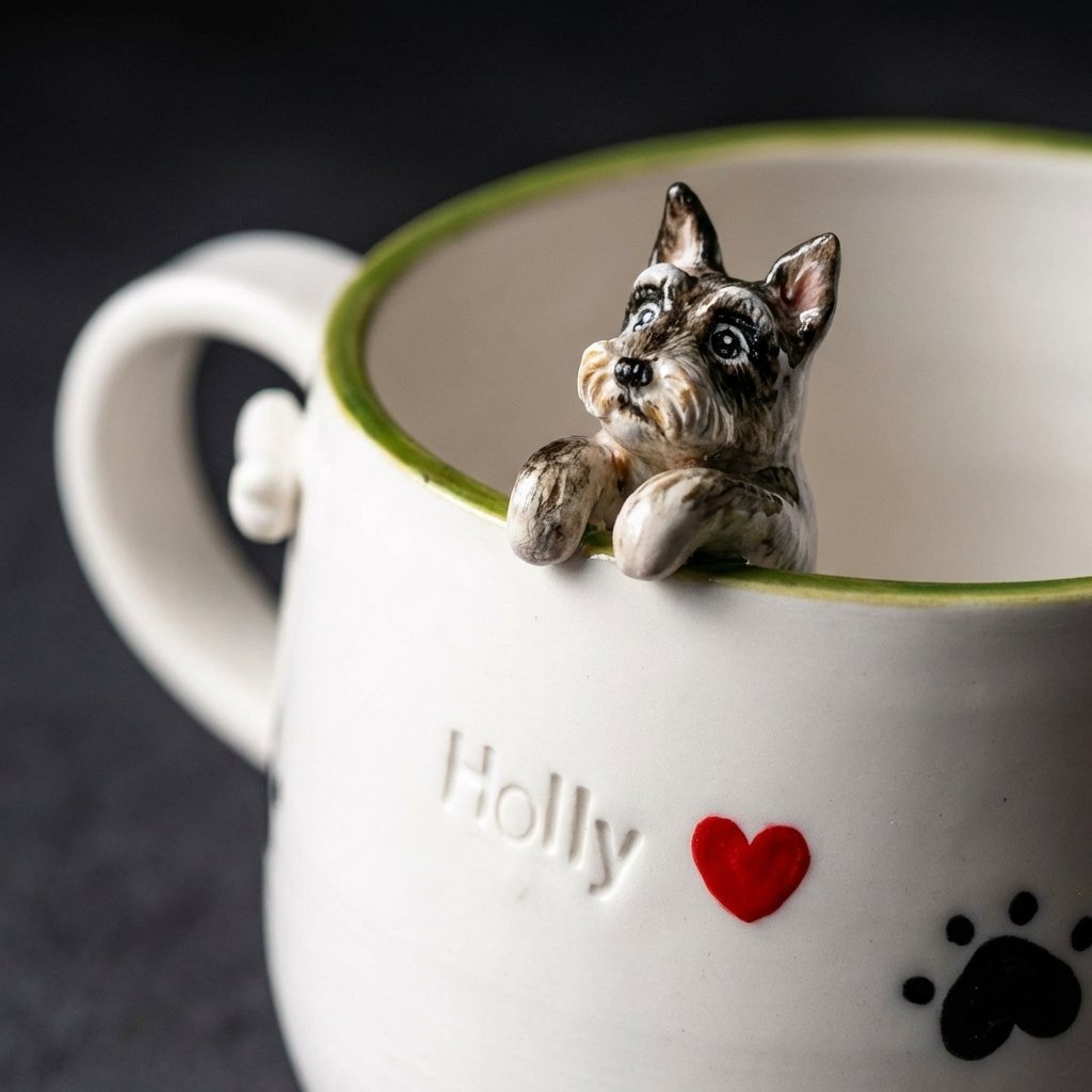 Custom 3D Pet Mug | Personalized Hand-Sculpted Ceramic Cup