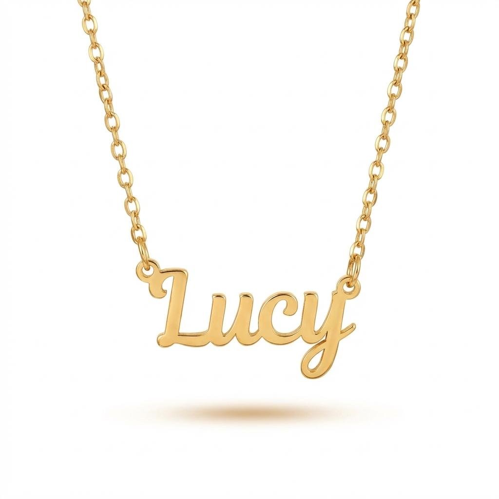 Personalized Gold Name Necklace - Dainty Script Jewelry