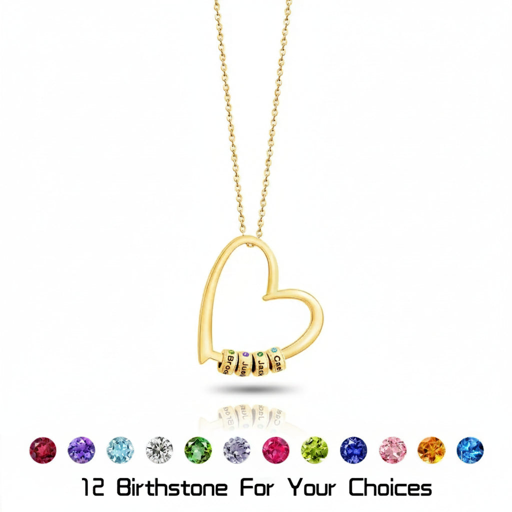 Custom Birthstone Heart Necklace product image 6