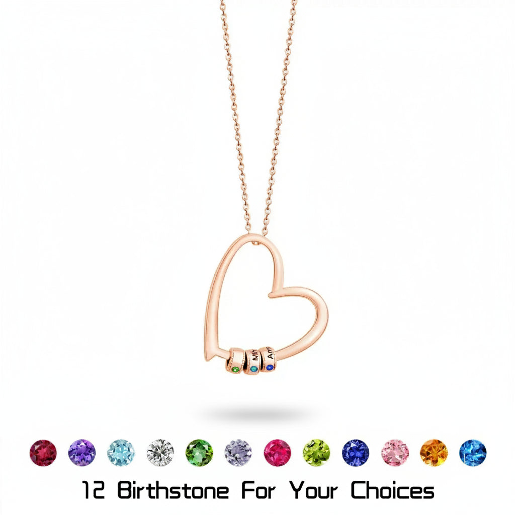 Custom Birthstone Heart Necklace product image 10