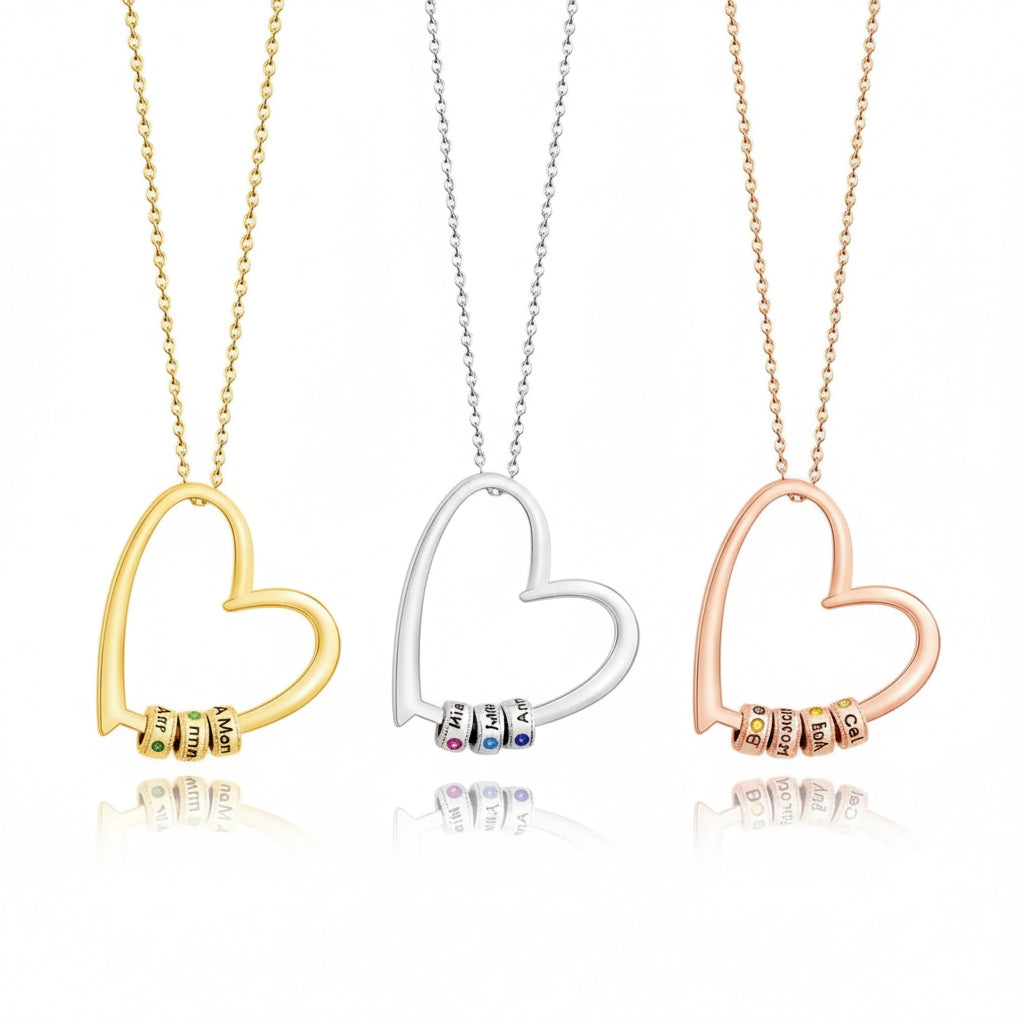 Custom Birthstone Heart Necklace product image 12