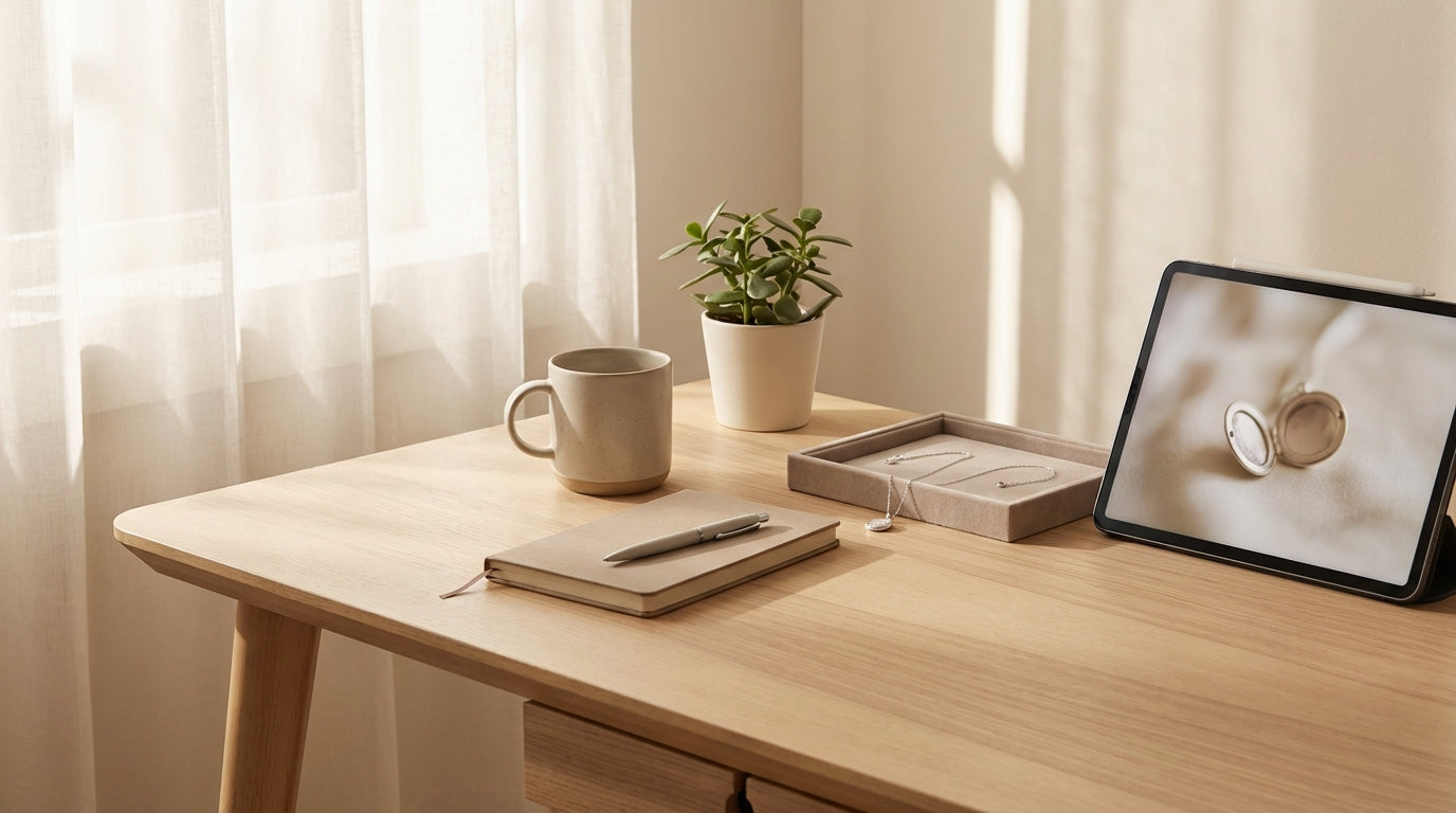 Custom Projection Necklace with Picture Inside for Her