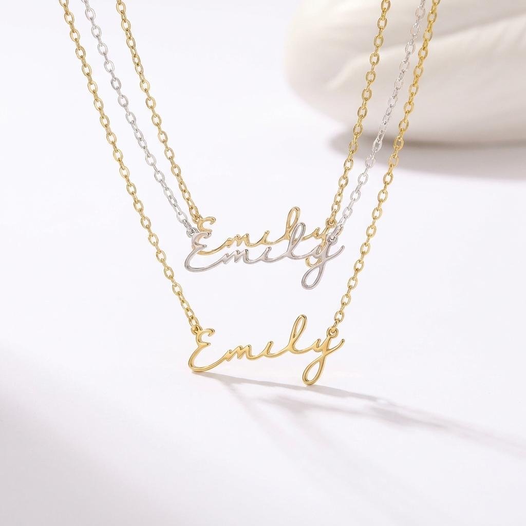 Dainty Personalized 14K Gold Name Necklace