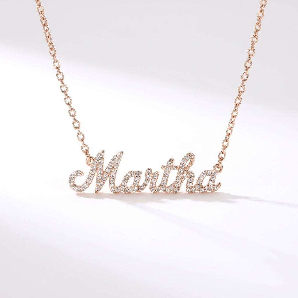 Sparkling Personalized Diamond Name Necklace | iMade4U