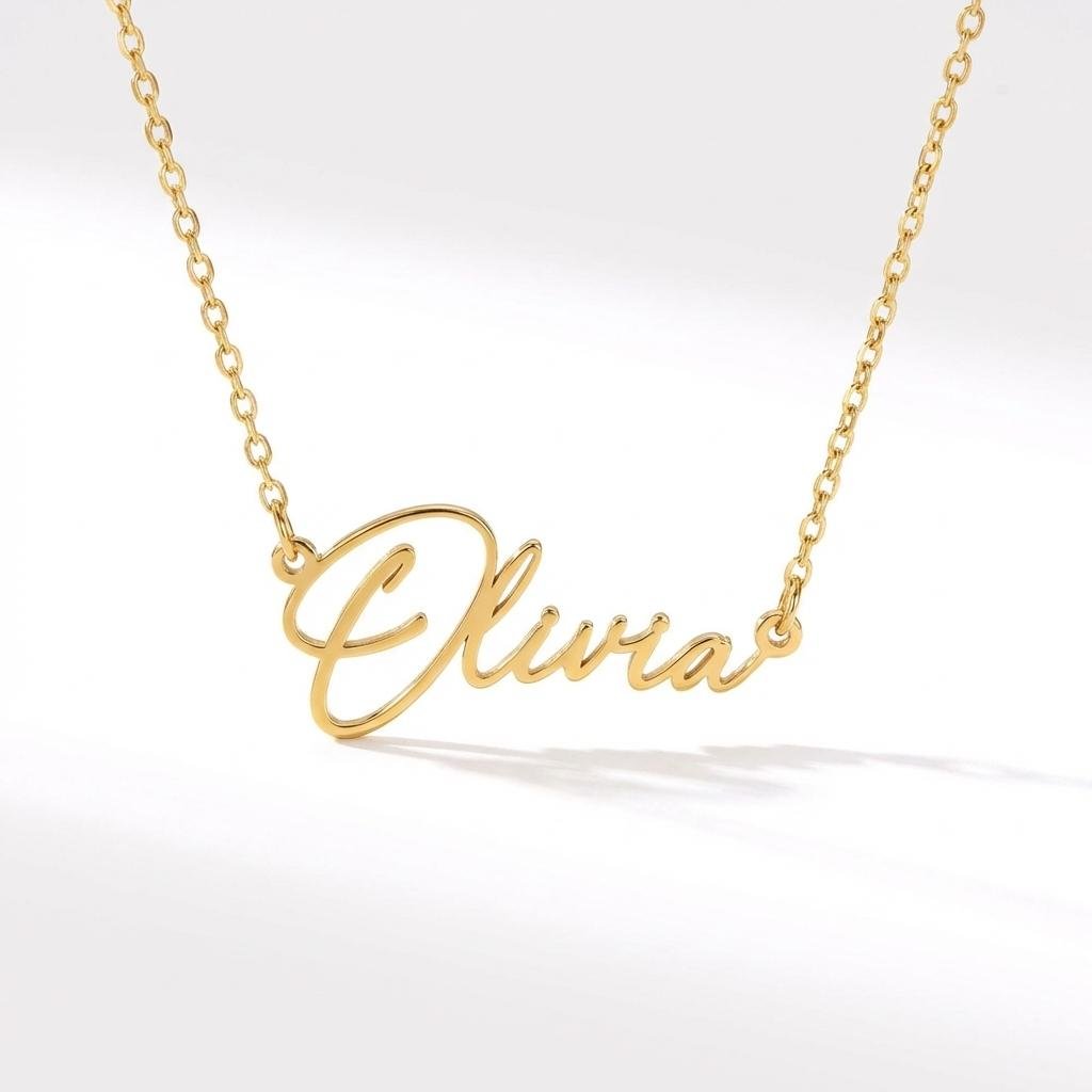 Personalized 18K Gold Plated Custom Name Necklace