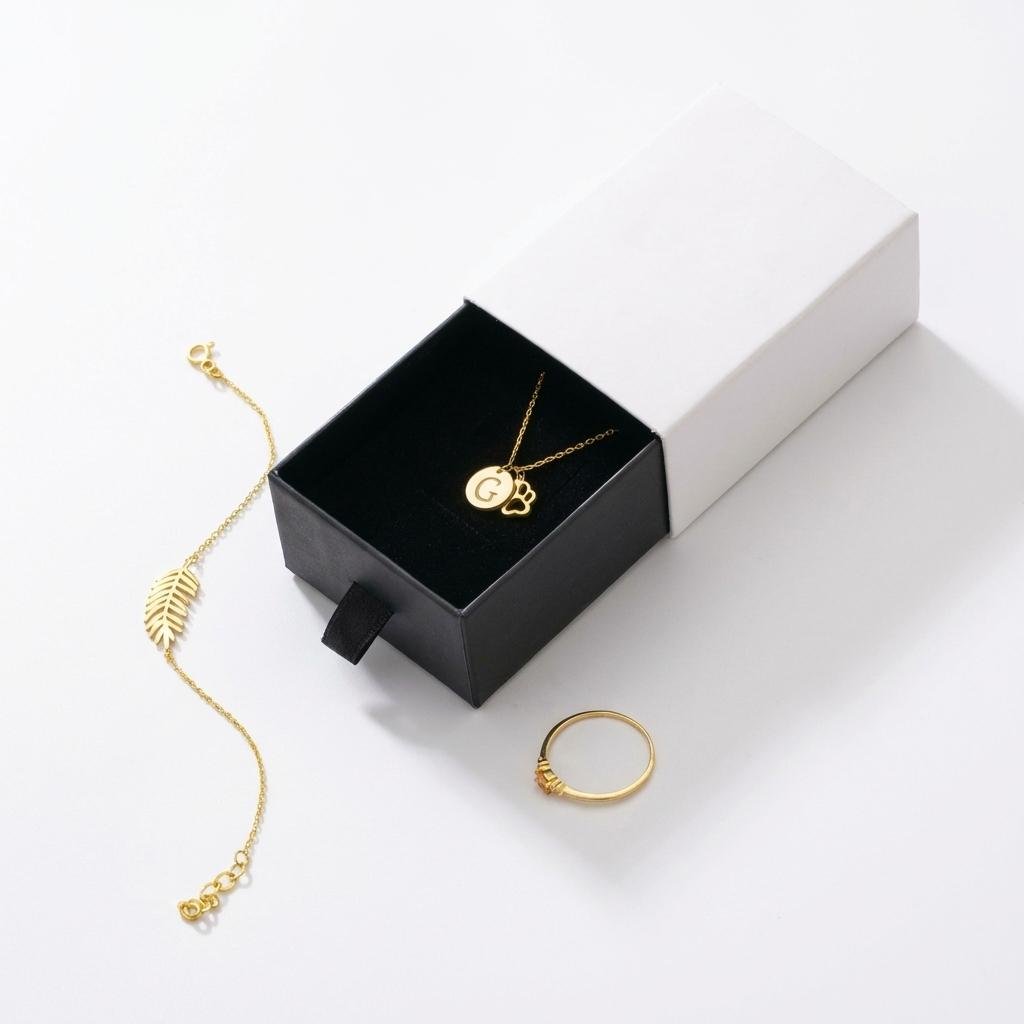 Personalized 14K Gold Birth Flower Bouquet Necklace